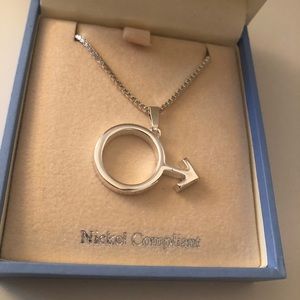 Newbridge Silverware Male Symbol Pendant (pure silver)